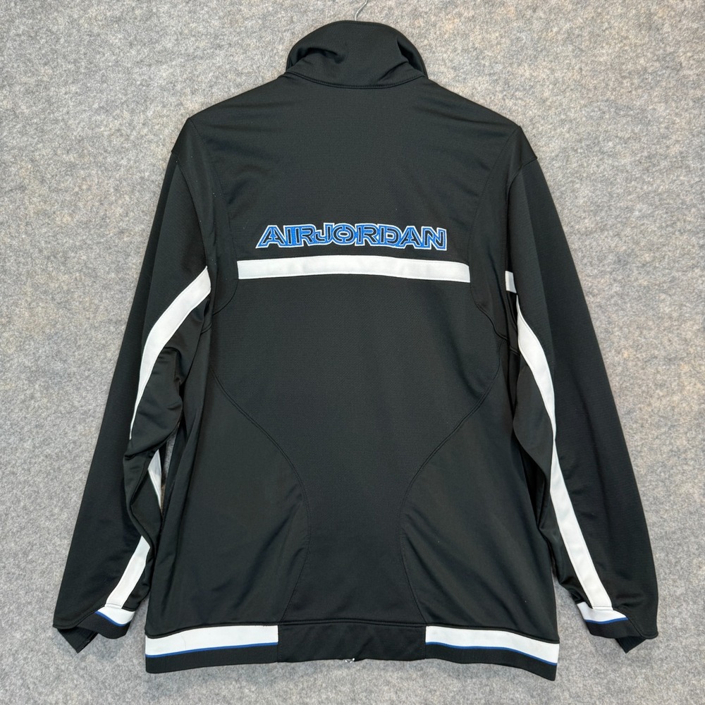 Vintage Air Jordan Track Jacket Mens Large 3D Emblem Embroidered Sweatshirt Y2k